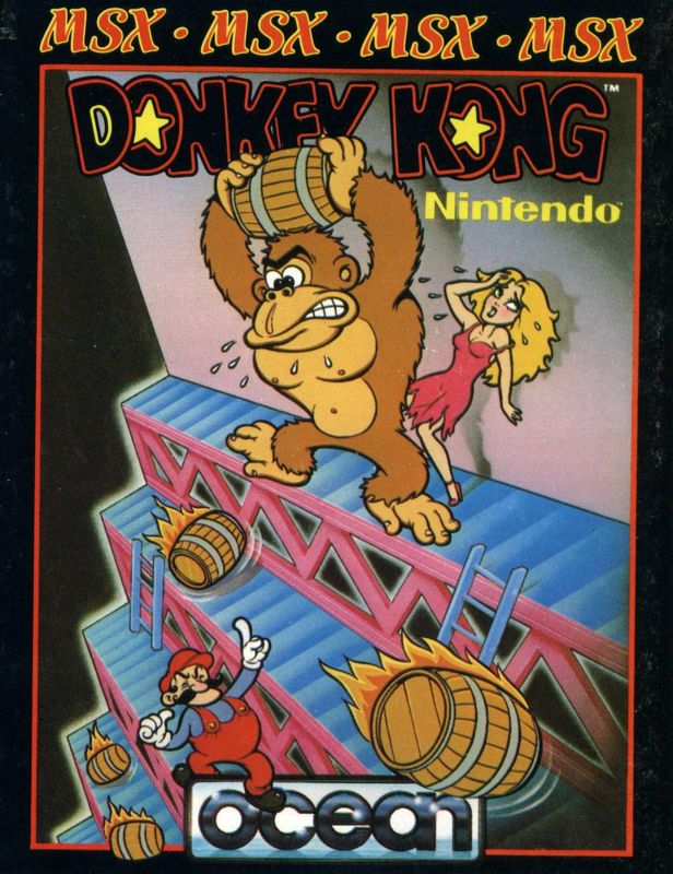 Donkey Kong box art for MSX